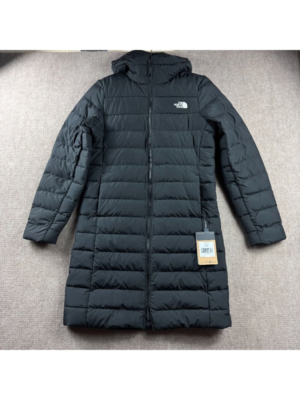 The North Face Aconcagua Parka Womens Medium TNF Black Down Hooded Puffer Jacket